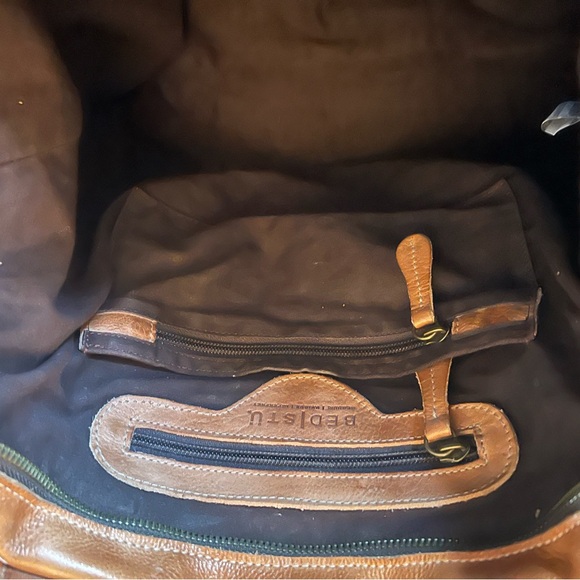 Bed Stu Brown Leather Shoulder Bag - Picture 6 of 9